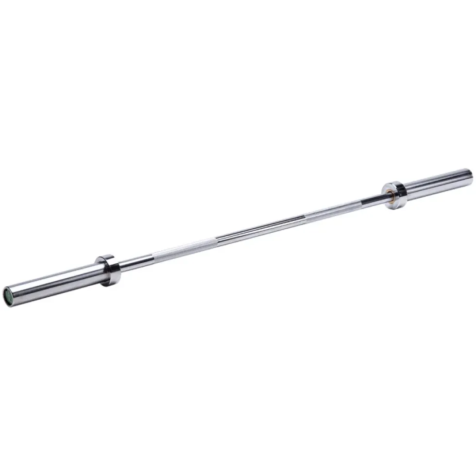 HMS Premium Olympische Halterstang met Lock Jaw Collars en Veerclipsluiting - 50 mm - 150 cm