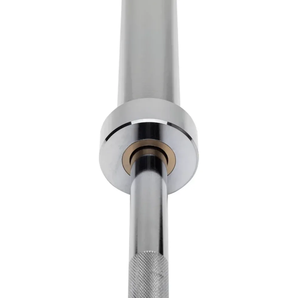 HMS Premium Olympische Halterstang met Lock Jaw Collars en Veerclipsluiting - 50 mm - 150 cm