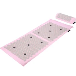 HMS Premium Spijkermat met Spijkerkussen - Roze/Grijs