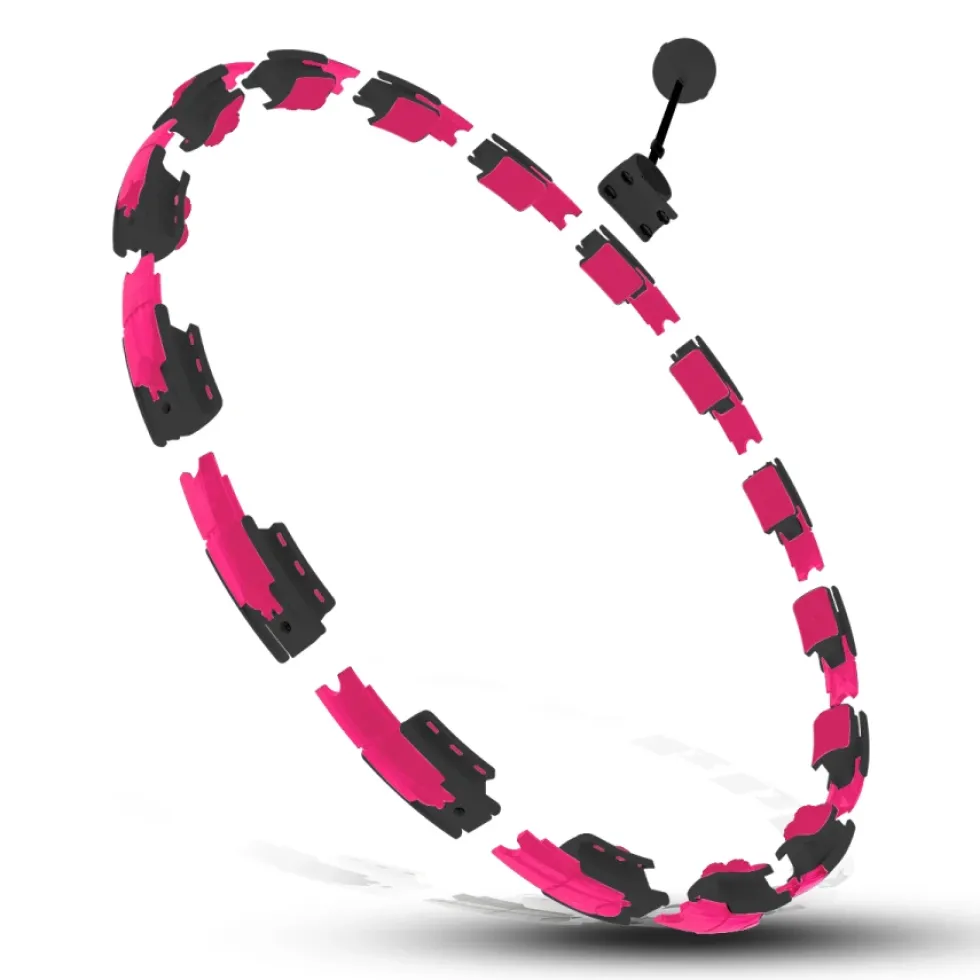 HMS Set Hoelahoep - Zwart/Roze + Afslank Tailleband