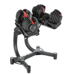 HMS Verstelbare Dumbbell Set met Opbergrek - 2 x 23,8 kg