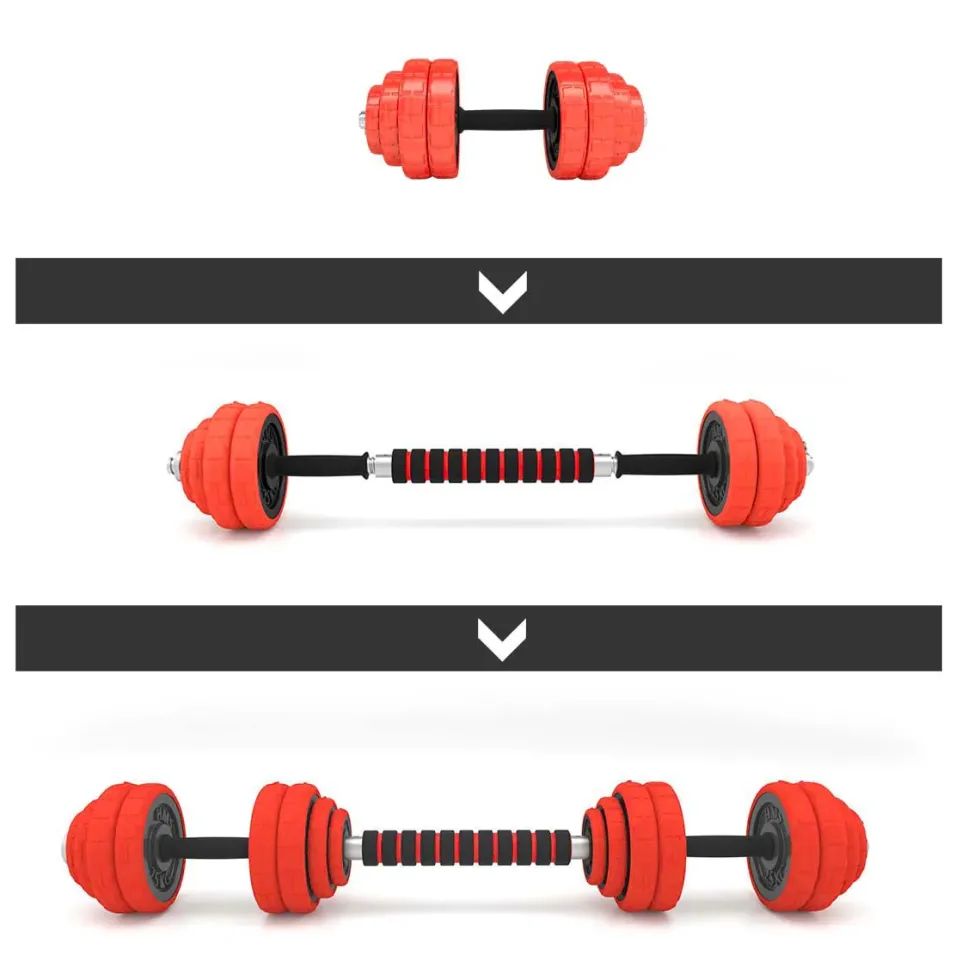 HMS Verstelbare Halter en Dumbbell Set - Rood - 30 kg