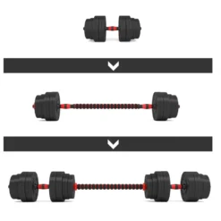 HMS Verstelbare Halter en Dumbbell Set - 40 kg
