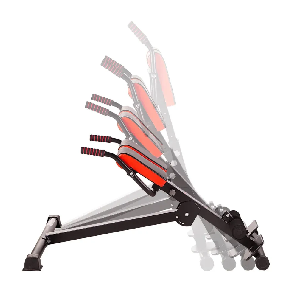 HMS Verstelbare Hyperextension - Zwart/Rood