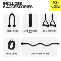 Inspire SF6 Home Gym Functional Trainer with Selectorized Smith Bar