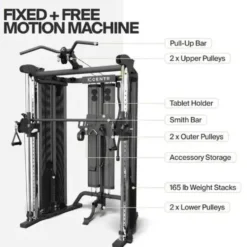 Inspire SF6 Home Gym Functional Trainer with Selectorized Smith Bar
