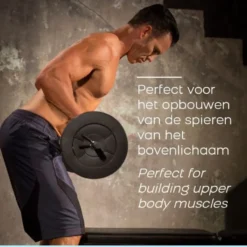 Iron Gym Verstelbare Curlstang Set - 23 kg - Zwart