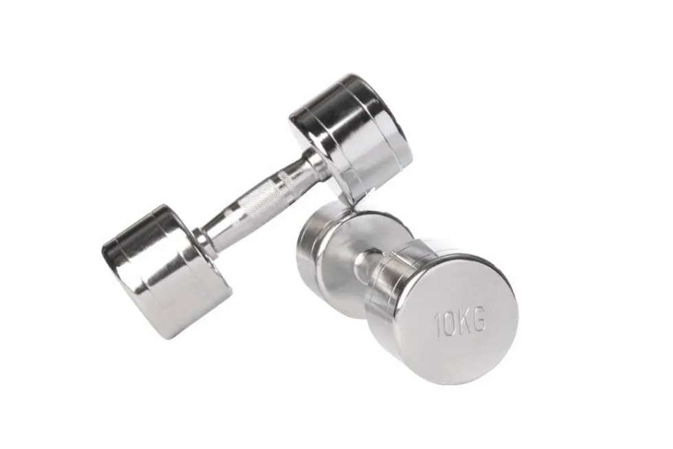 Lifemaxx Chroom Dumbbell - Set van 2