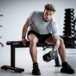 Lifemaxx Flat Bench V2 - Trainingsbank - Zwart