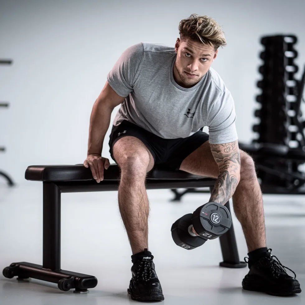 Lifemaxx Flat Bench V2 - Trainingsbank - Zwart
