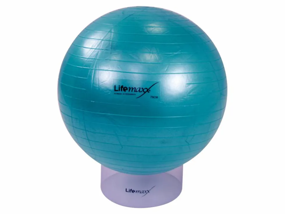Lifemaxx Gymball - Anti-Burst Fitnessball - 75 cm - Groen