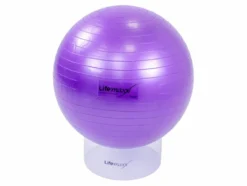 Lifemaxx Gymball - Anti-Burst Fitnessball - 55 cm - Paars