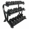 Lifemaxx Hexagon 3-laags Dumbbell Rek