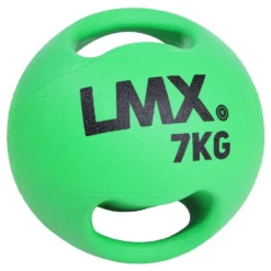 Lifemaxx LMX Medicijn bal - Double Handle Medicine Ball - 7 kg - Groen