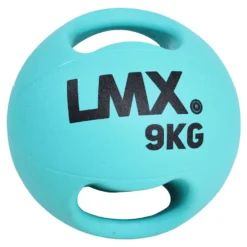 Lifemaxx LMX Medicijn bal - Double Handle Medicine Ball - 9 kg - Blauw