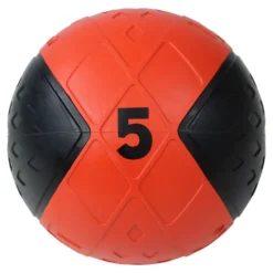 Lifemaxx LMX Medicijn Bal - Medicine Ball - 5 kg - Zwart/Rood