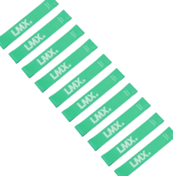 Lifemaxx LMX Mini Weerstandsband - Sterk - Blauw - 10 stuks