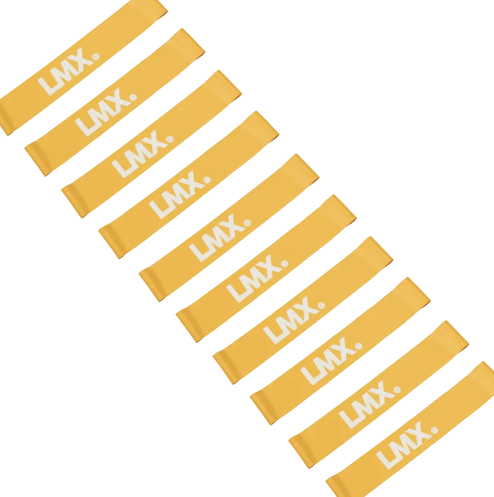 Lifemaxx LMX Mini Weerstandsband - Medium - Oranje - 10 stuks