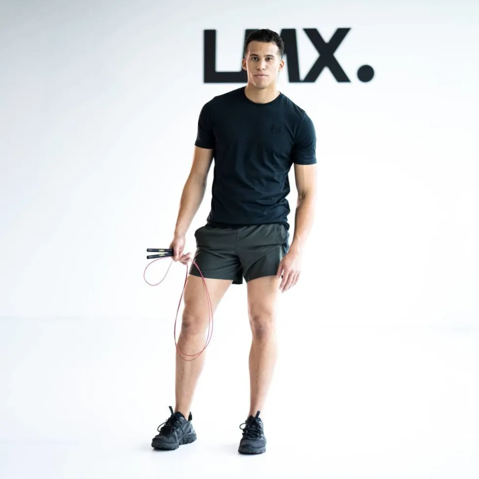 Lifemaxx LMX Speed Rope Pro - Zwart/Rood