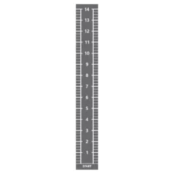 Lifemaxx Sprinttrack - Kunstgras - 2 x 15 m - Grijs