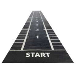 Lifemaxx Sprinttrack - Kunstgras - 2 x 15 m - Zwart