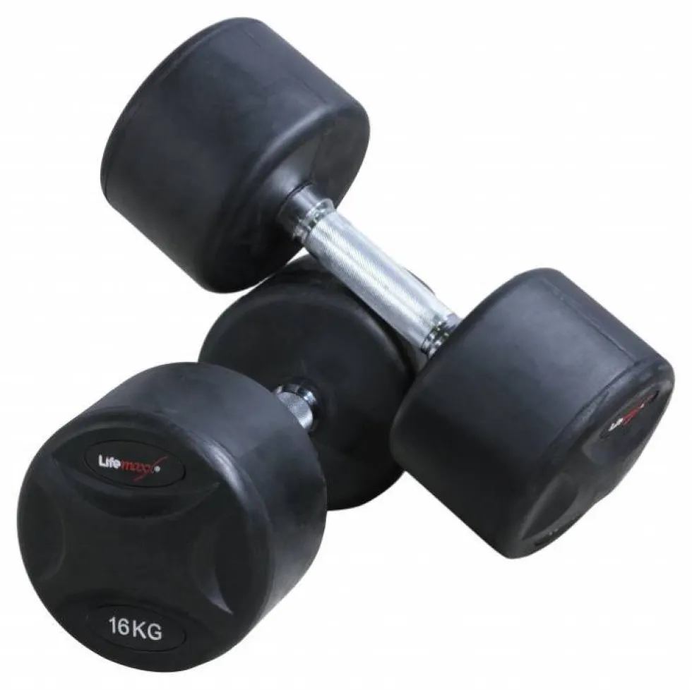Lifemaxx Vaste Ronde Dumbbell Set 2 x 18 kg