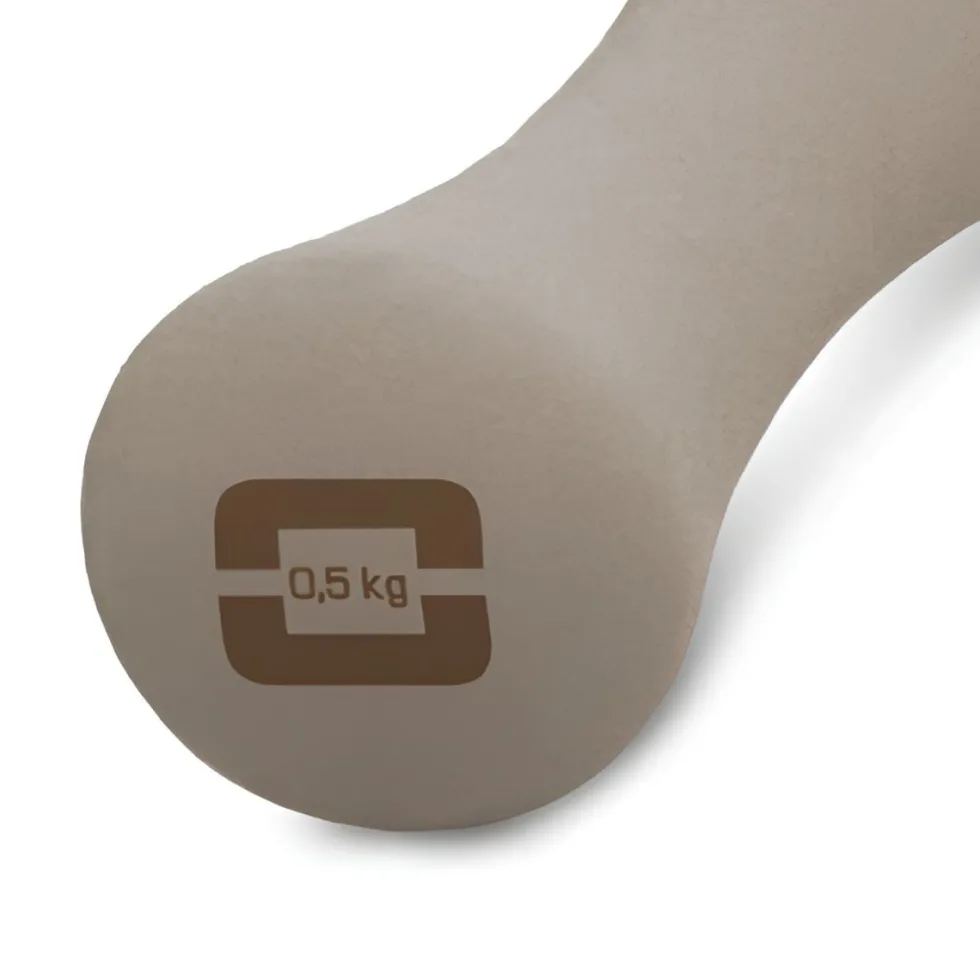 Liveness Neopreen Yoga Dumbbell - 0,5 kg - Zand