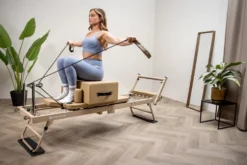 Mewave Pilates Reformer Pro Complete Set - Beige