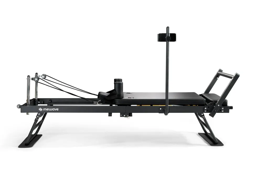 Mewave Pilates Reformer Pro Complete Set - Zwart