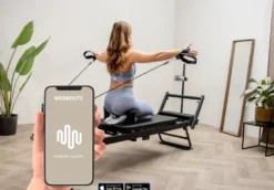Mewave Pilates Reformer Pro Complete Set - Zwart