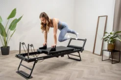 Mewave Pilates Reformer Pro - Zwart
