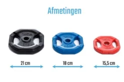 Muscle Power Aerobics Schijven Set Gekleurd - 6 Schijven
