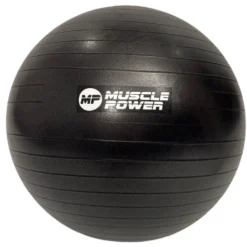 Muscle Power Anti-Burst Fitnessbal - Zwart - 55 cm
