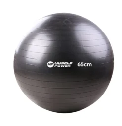Muscle Power Anti-Burst Fitnessbal - Zwart - 65 cm
