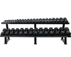 Muscle Power Dumbbellrek Heavy 2-laags - Zwart