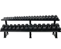 Muscle Power Dumbbellrek Heavy 2-laags - Zwart