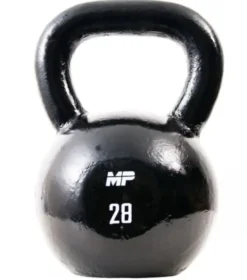 Muscle Power Gietijzeren Kettlebell - Zwart - 28 kg