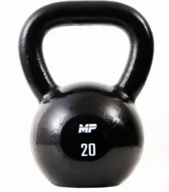 Muscle Power Gietijzeren Kettlebell - Zwart - 20 kg