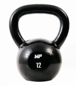 Muscle Power Gietijzeren Kettlebell - Zwart - 12 kg