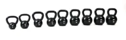 Muscle Power Gietijzeren Kettlebell - Zwart - 8 kg