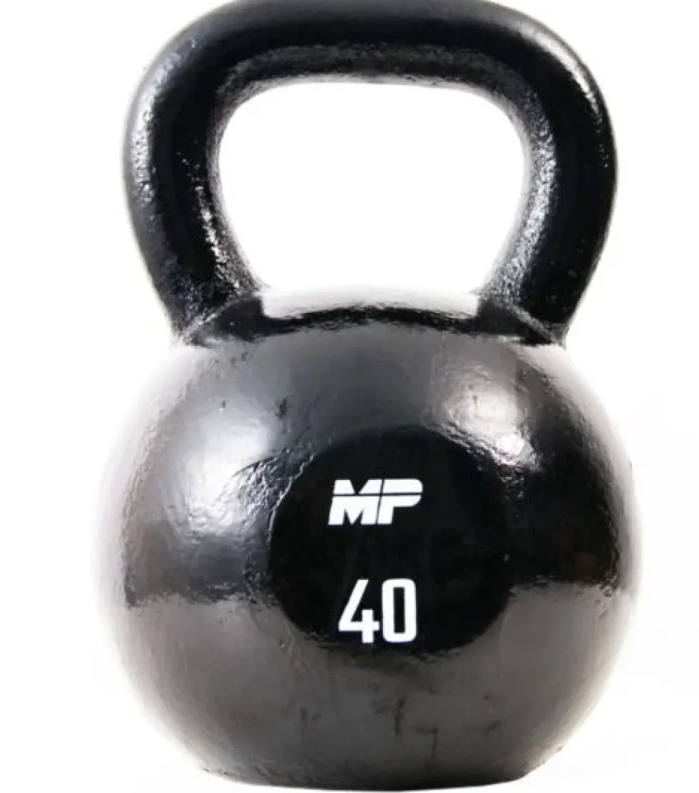 Muscle Power Gietijzeren Kettlebell - Zwart - 40 kg