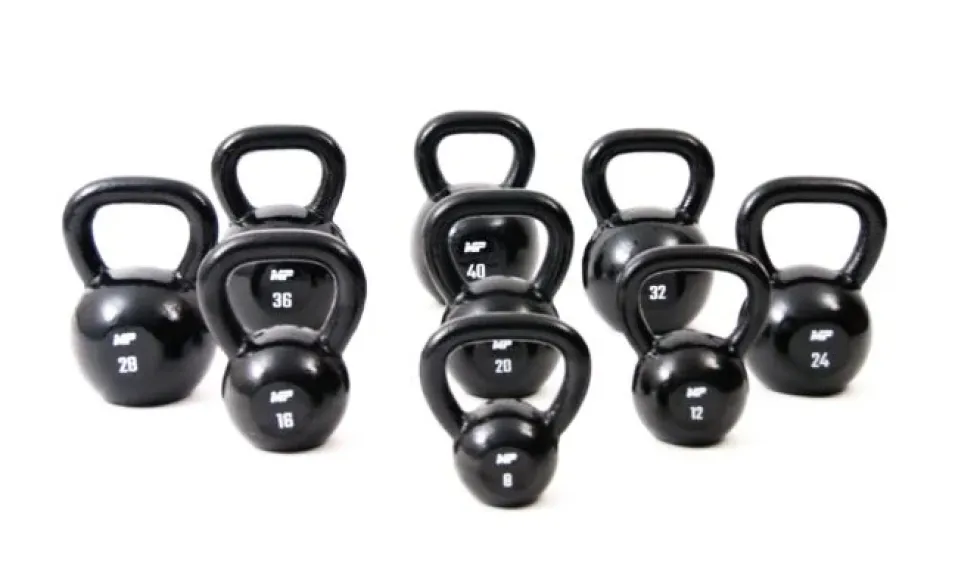 Muscle Power Gietijzeren Kettlebell - Zwart - 40 kg