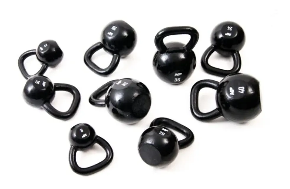Muscle Power Gietijzeren Kettlebell - Zwart - 40 kg
