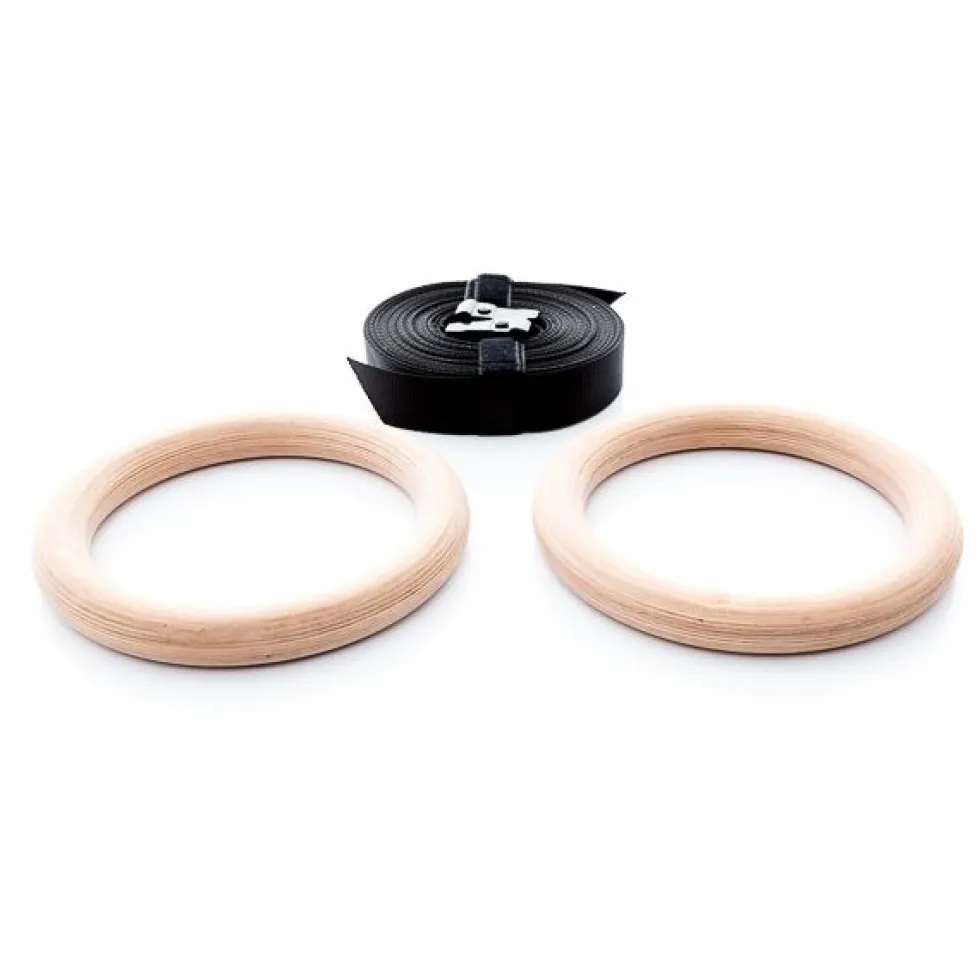 Muscle Power Houten Crossfit Ringen Set
