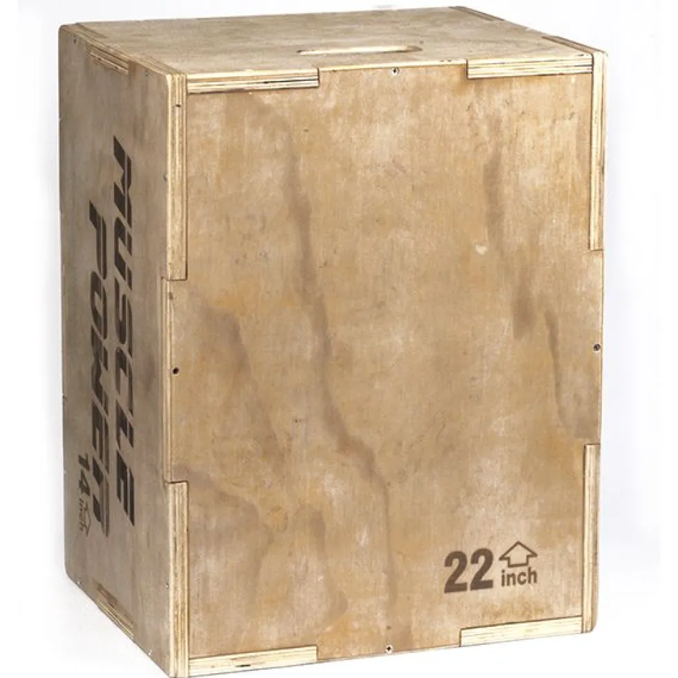 Muscle Power Houten Plyo Box Klein