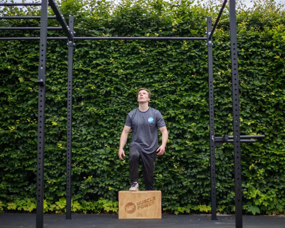Muscle Power Houten Plyo Box Klein