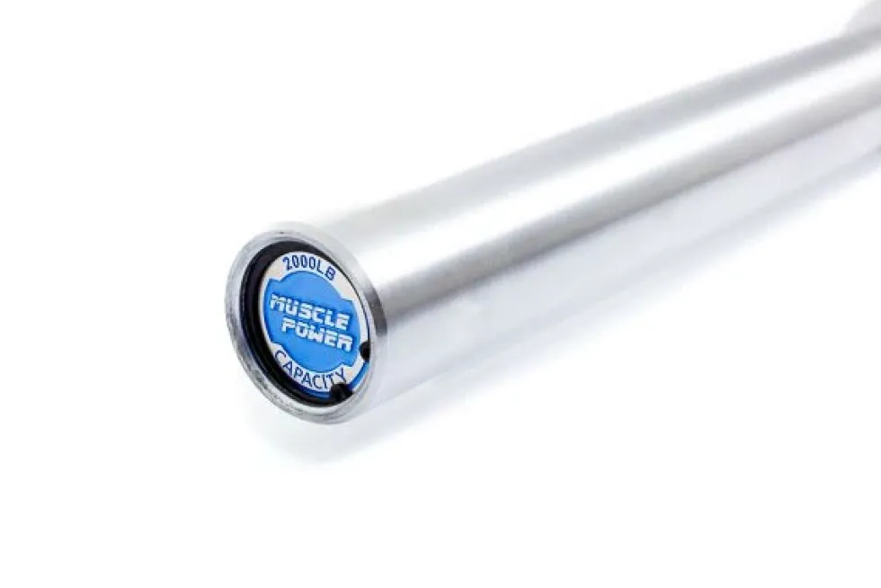 Muscle Power Olympische Crossfit Bar - Zwart/Chroom - 220 cm