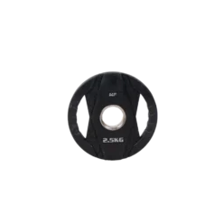 Muscle Power Olympische Halterschijf met Handgrepen - Rubber - 2,5 kg