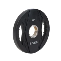 Muscle Power Olympische Halterschijf met Handgrepen - Rubber - 2,5 kg