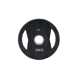 Muscle Power Olympische Halterschijf met Handgrepen - Rubber - 5 kg